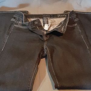 Womens petite denim black jeans